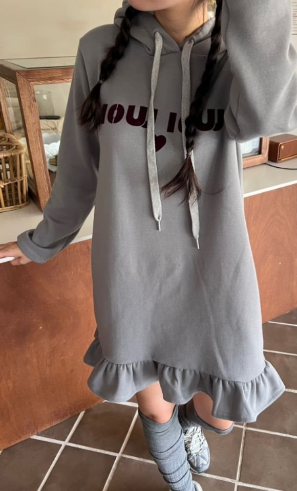 HEY/TO SEWING韓國直郵東大門實拍女裝新款真品連衣裙連帽連衣裙BY HEY/TO SEWING連衣裙