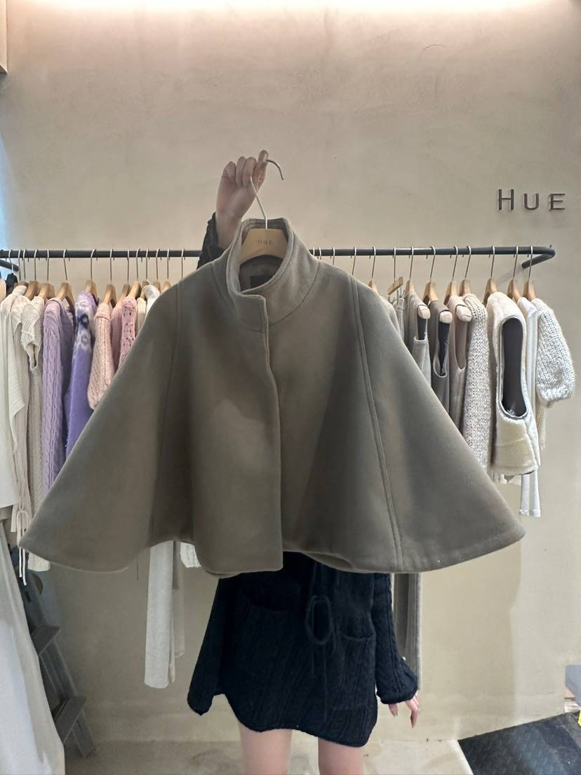 HUE韓國直郵女裝新品真品職業休閑熱賣時尚推薦人氣短款大衣ERIA/HUE短款大衣