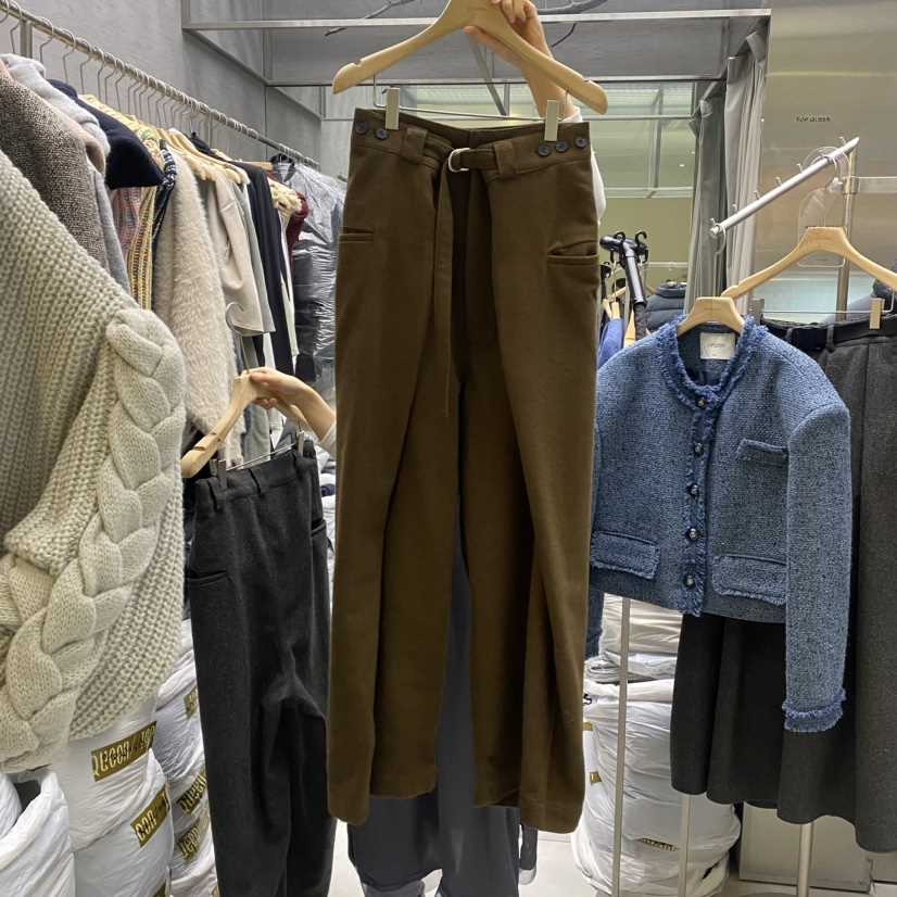 TOPQUEEN直郵韓國代購女裝新品職業24秋冬熱賣真品休閑褲UOOV休閑褲