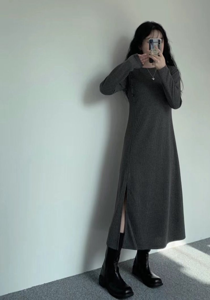 GOBSLMURI韓國直郵東大門代購女裝新款真品24秋冬休閑連衣裙GOBSLMURI-2件起連衣裙