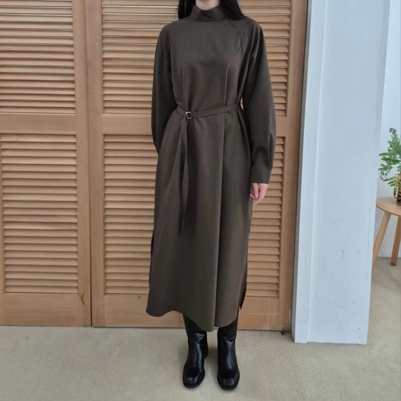 GOBSLMURI直郵韓國代購女裝新款時尚24秋冬人氣連衣裙含腰帶GOBSLMURI-2件起連衣裙