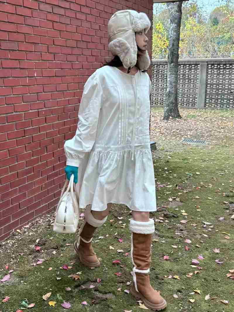 There’s韓國直郵東大門代購女裝新款推薦休閑真品24秋冬連衣裙There’s連衣裙