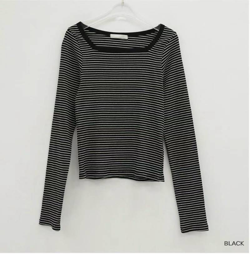 BIRTHDAY-OT直郵韓國代購女裝新款職業休閑24秋冬長袖T恤BIRTHDAY-OT長袖T恤