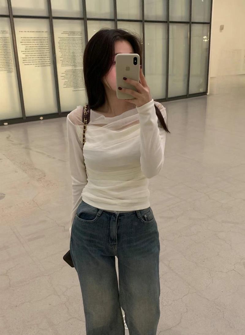 AFARRIER韓國直郵東大門代購女裝新款人氣推薦真品時尚長袖T恤AFARRIER長袖T恤