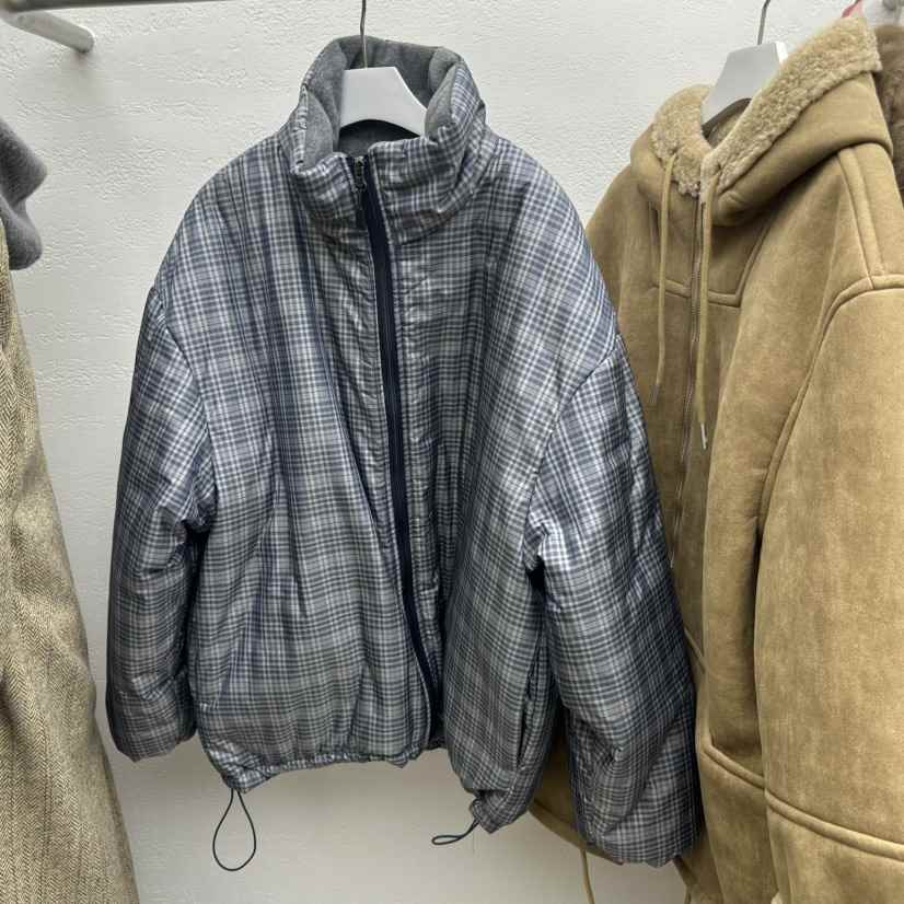 LaYoverR直郵韓國代購女裝新品熱賣24秋冬短款棉服羊毛填充E/E/E短款棉服