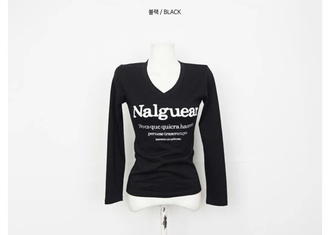 STYLE J-스타일J-T直郵韓國代購女裝新款24秋冬長袖T恤magie長袖T恤