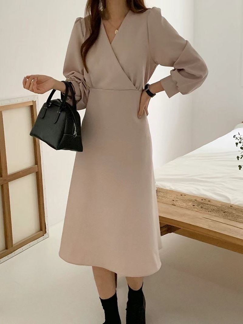 PLACE直郵韓國代購女裝新款時尚職業推薦熱賣24秋冬連衣裙PLACE連衣裙