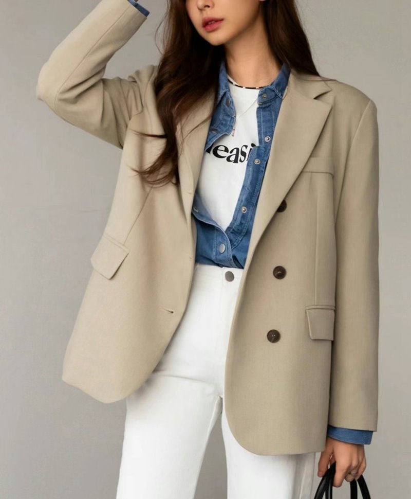 PLACE直郵韓國代購女裝新品職業時尚推薦休閑人氣24秋冬夾克PLACE夾克