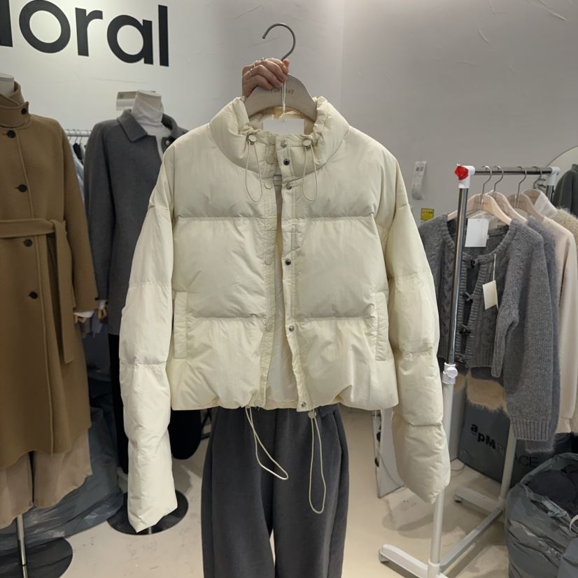 floral韓國直郵女裝新品推薦24秋冬熱賣真品短款羽絨服鴨絨FLORAL短款羽絨服