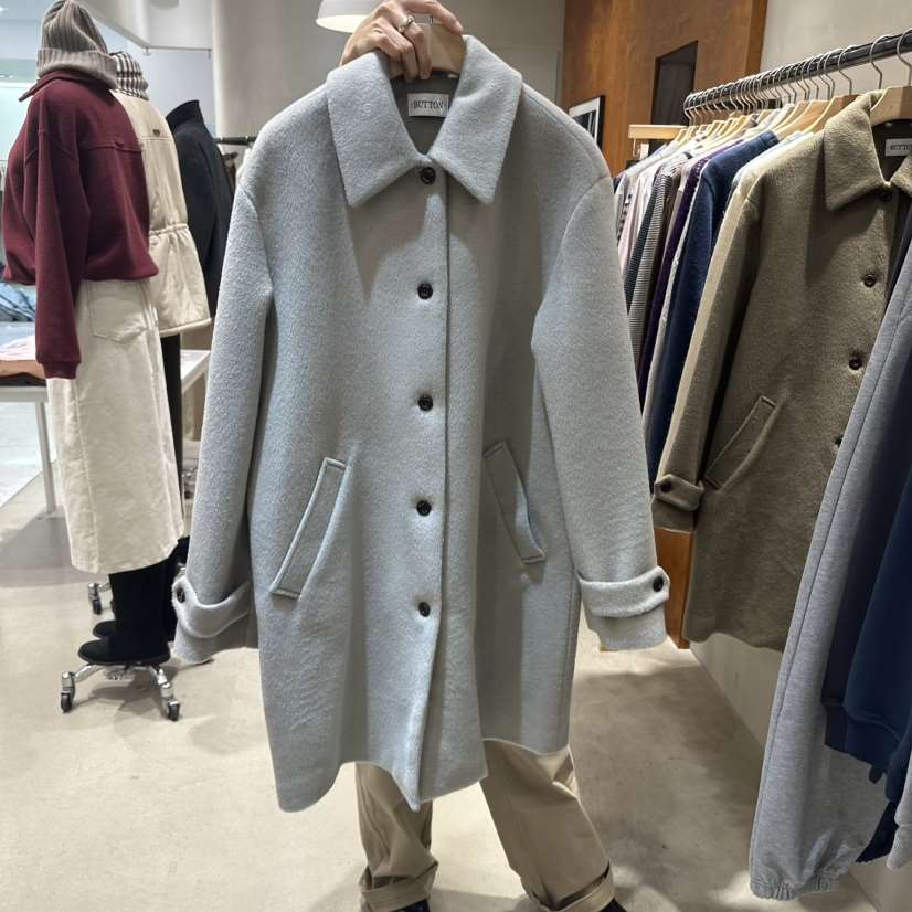 But ton/BOUTIQUE SEOUL-P韓國直郵女裝新款人氣中長款大衣But ton/BOUTIQUE SEOUL中長款大衣
