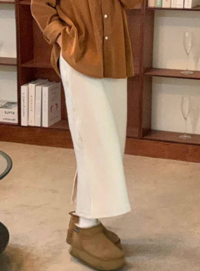 WEEKPLAN韓國直郵女裝新品休閑職業推薦24秋冬熱賣人氣長裙BLACKPIG長裙