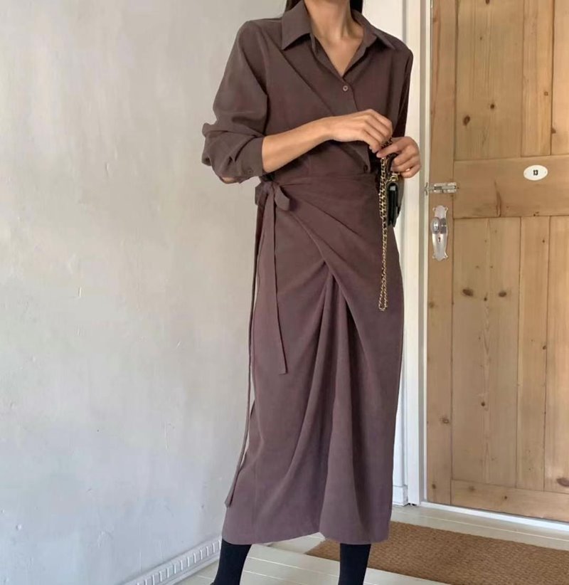 ELROI韓國直郵東大門實拍女裝新款人氣職業休閑熱賣時尚連衣裙ELROI-2件起連衣裙
