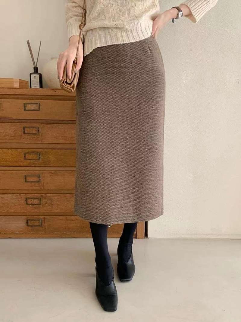 ELROI韓國直郵女裝新品休閑熱賣職業推薦真品24秋冬人氣長裙ELROI-2件起長裙