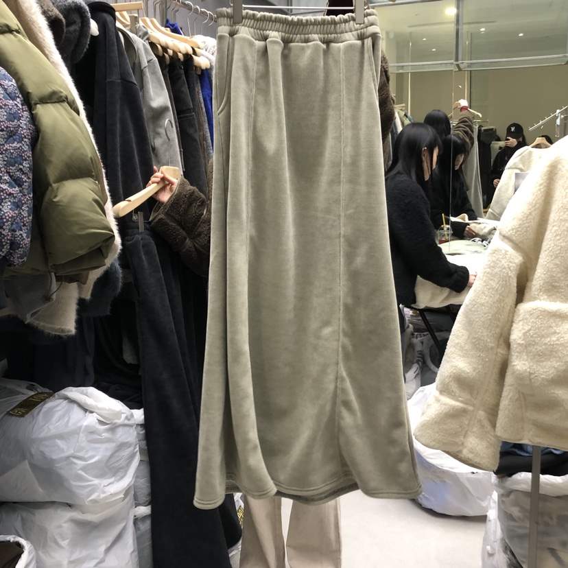 TOPQUEEN東大門代購女士新品時尚熱賣24秋夏真品休閑長裙加絨UOOV長裙