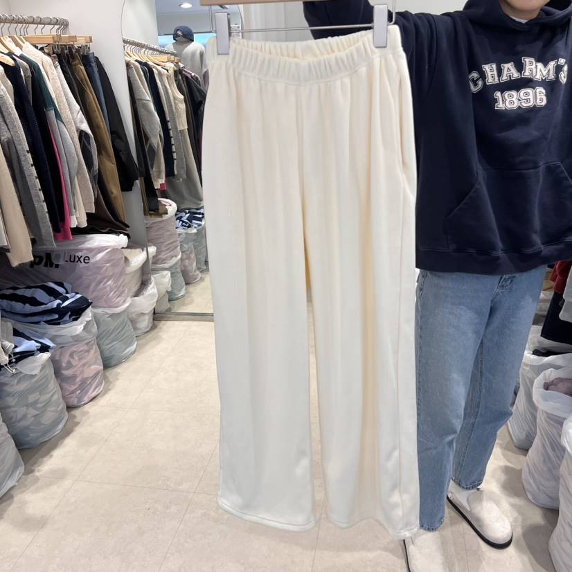 FAR韓國直郵女裝新品休閑人氣職業24秋夏熱賣休閑褲加絨貂皮X-MOOD休閑褲