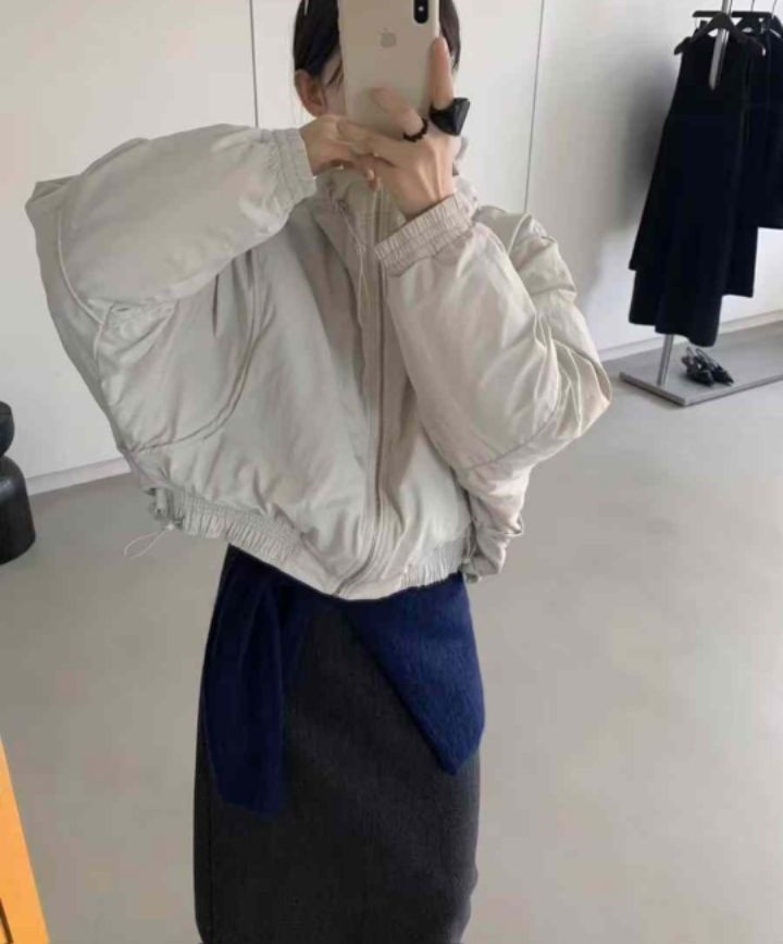 BELLINO293韓國直郵女裝新款真品時尚24秋冬短款羽絨服填充鴨絨BOBBIE DOLL短款羽絨服