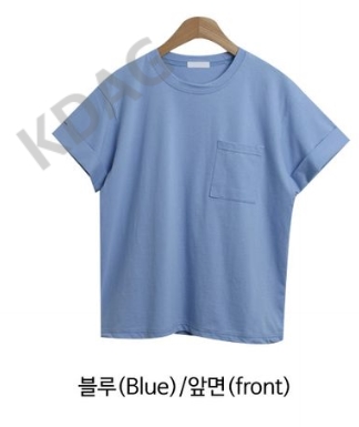 BLESSU韓國直郵東大門代購女裝新款24秋冬推薦熱賣職業T恤口袋BLESSUT恤