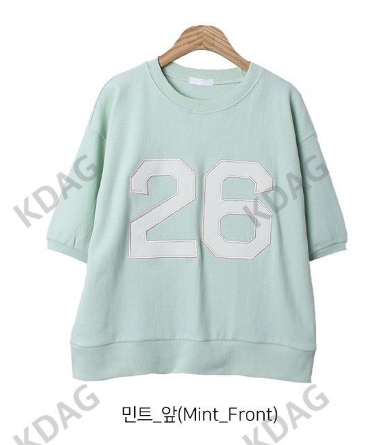 BLESSU韓國直郵東大門代購女裝新款24秋冬真品熱賣推薦T恤刺繡BLESSUT恤