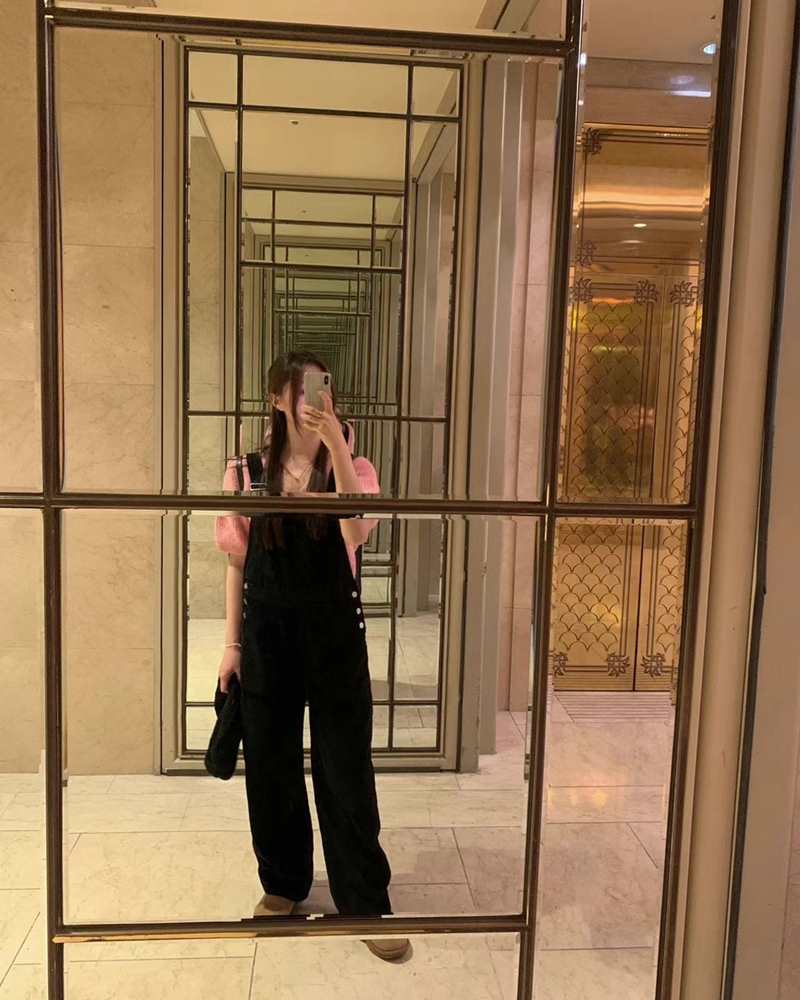 PYT-ot韓國直郵東大門代購女裝新品休閑人氣24秋冬推薦背帶褲pretty young thing背帶褲