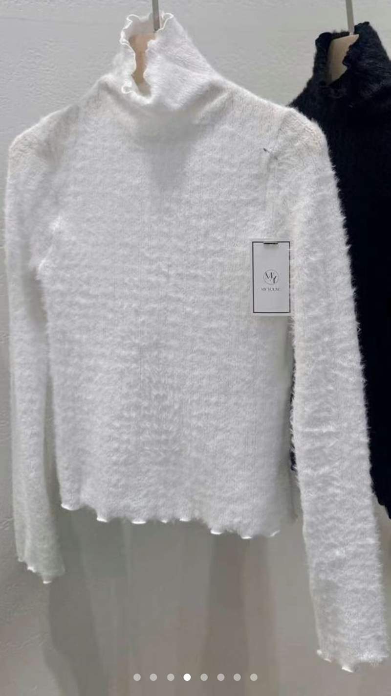 MY YOUNG韓國直郵東大門實拍女裝新品人氣熱賣推薦真品針織衫RIPPLE針織衫