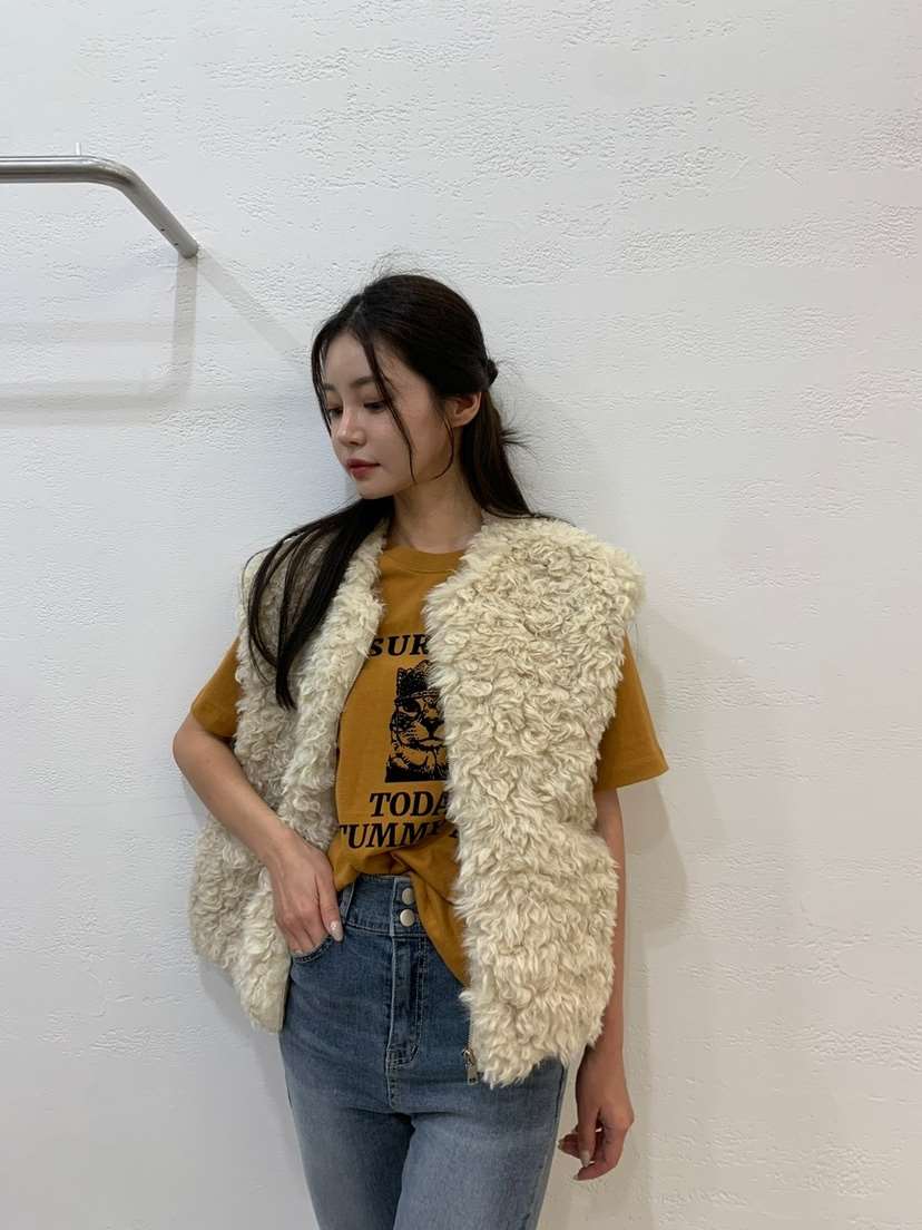 BANI BLUBH韓國直郵東大門代購女裝新款真品24秋冬推薦馬甲BANI BLUSH馬甲