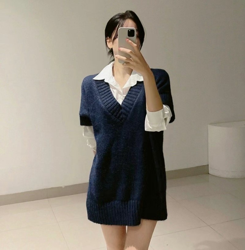 ETEMOY韓國直郵東大門代購女裝新品熱賣職業推薦休閑針織衫ETEMOY針織衫