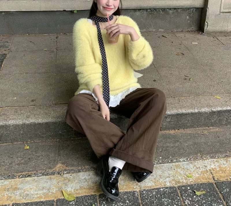 ETEMOY直郵韓國代購女裝新款真品推薦時尚休閑人氣職業針織衫ETEMOY針織衫