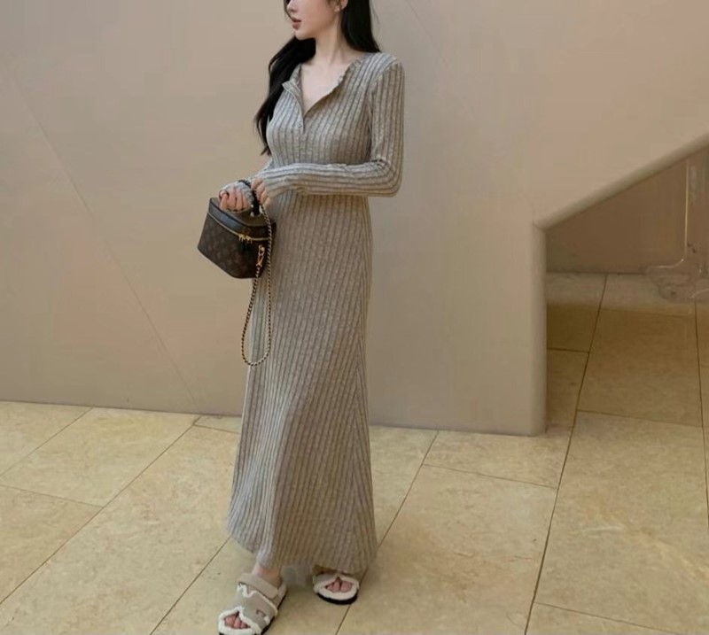 ETEMOY韓國直郵東大門實拍女裝新款時尚熱賣24秋冬休閑連衣裙ETEMOY連衣裙