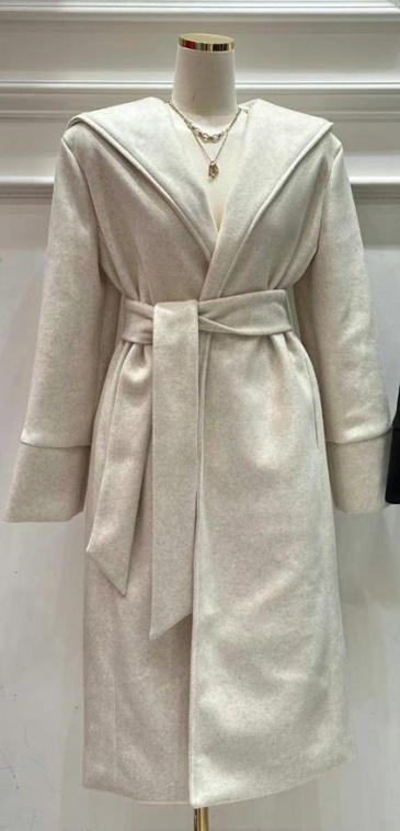HEE SHOP韓國直郵東大門實拍女裝新品熱賣中長款大衣含腰帶HEE SHOP中長款大衣