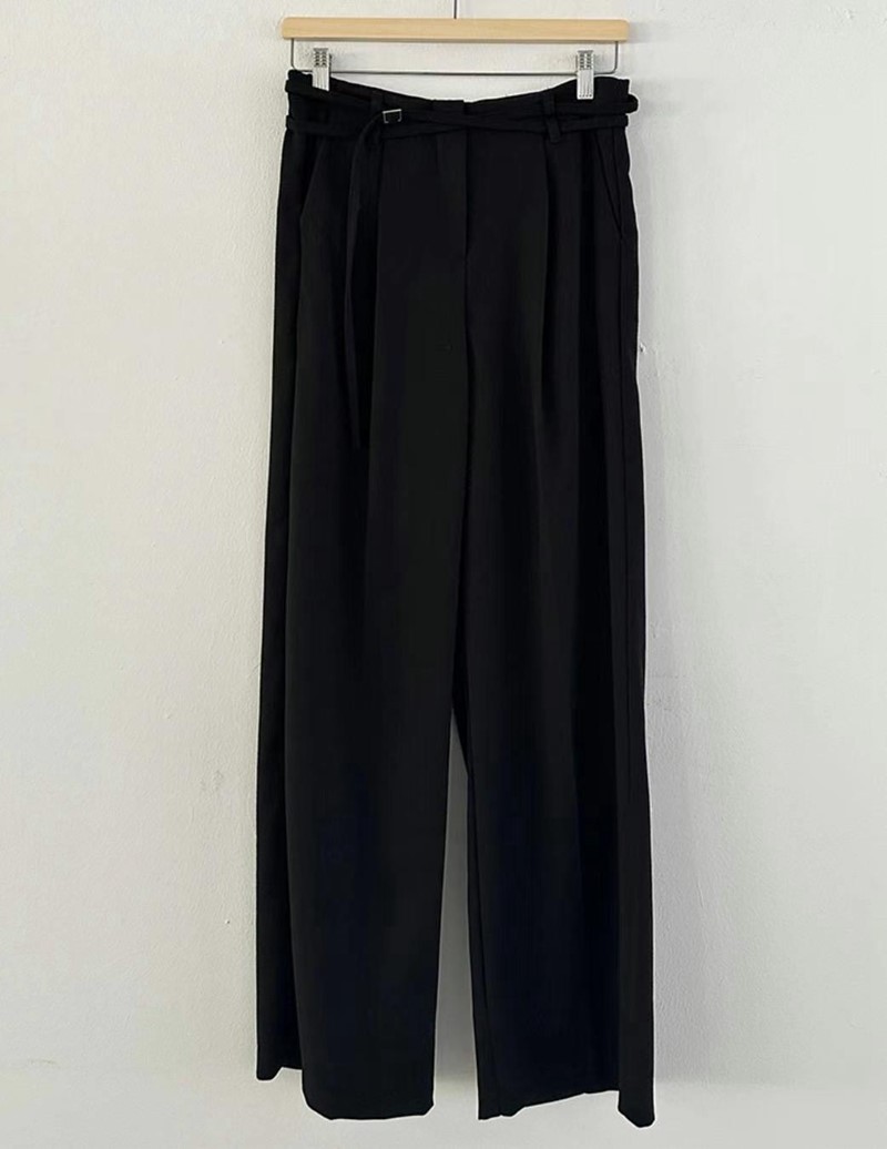 COVER韓國直郵女裝新款24秋冬真品人氣熱賣休閑職業休閑褲腰帶COVER休閑褲