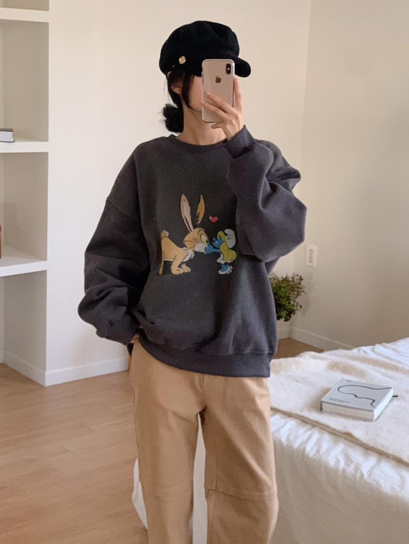 PARSLEY直郵韓國代購女裝新款真品24秋冬職業熱賣推薦衛衣羊毛Daze衛衣