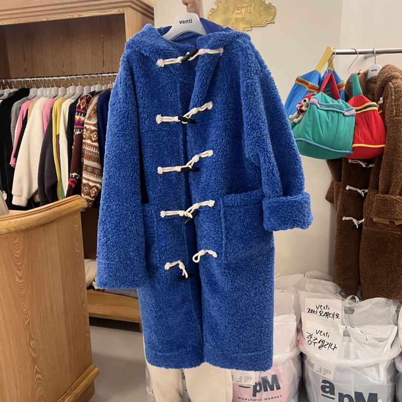 Venti韓國直郵東大門代購女裝新品時尚休閑職業人氣中長款大衣VENTI中長款大衣