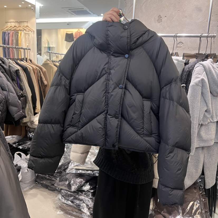 THE SIL韓國直郵東大門實拍女裝新款時尚短款羽絨服填充鴨絨THE SIL/1 2ILLY短款羽絨服
