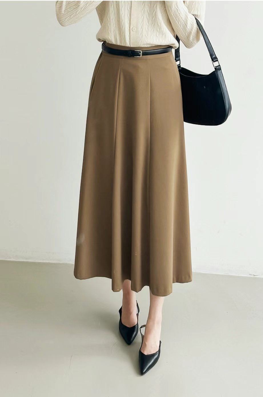 MELON韓國直郵女裝新款時尚職業熱賣真品24秋冬休閑推薦長裙ANDANTE長裙