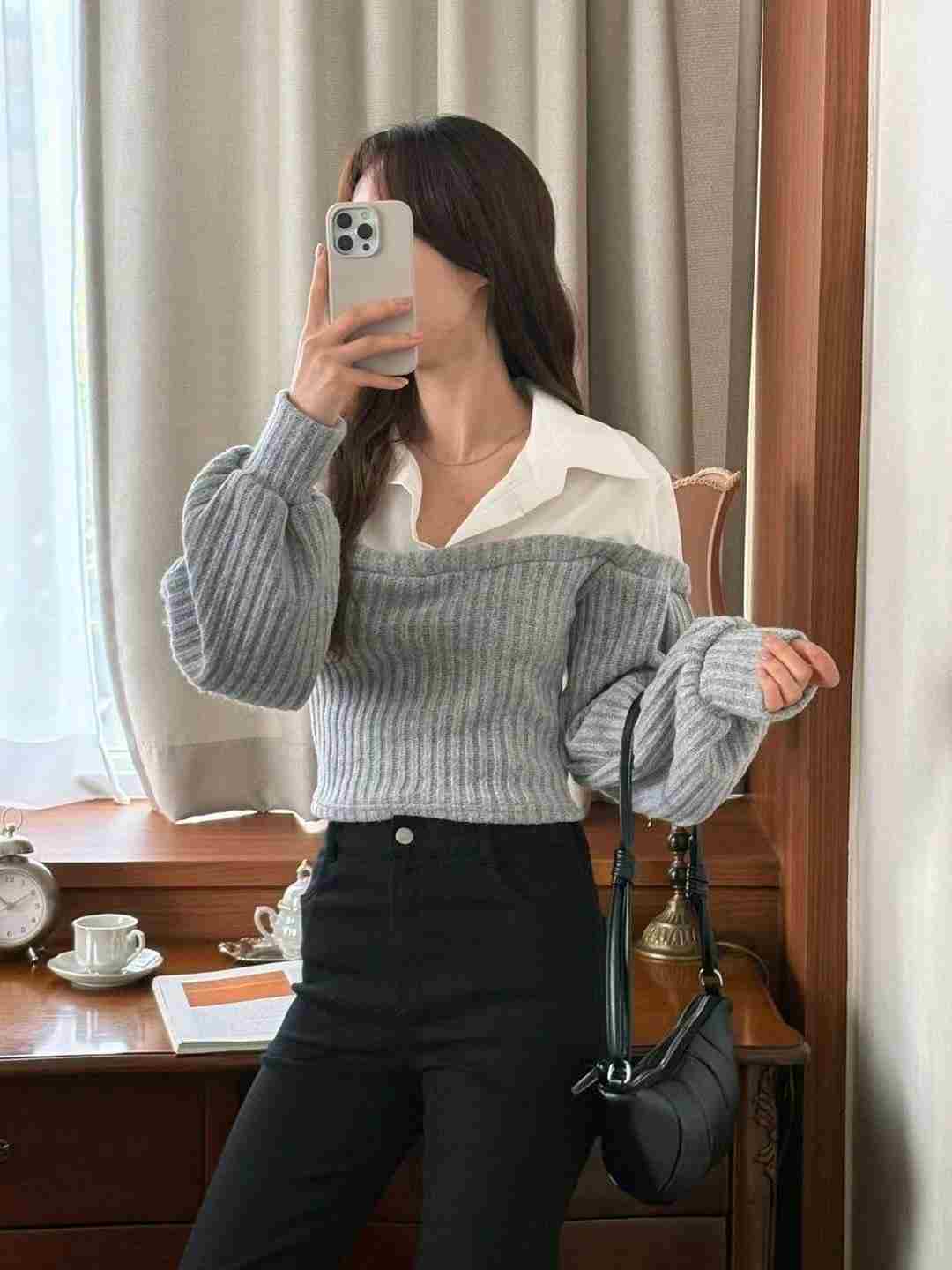 TTUTTA直郵韓國代購女裝新款休閑時尚真品人氣襯衫蕾絲衫鵝TTUTTA襯衫/蕾絲衫