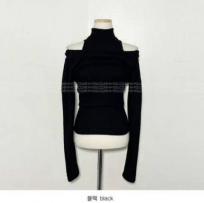 A BLACK韓國直郵東大門代購女裝新品職業休閑時尚推薦針織衫HARUHA針織衫
