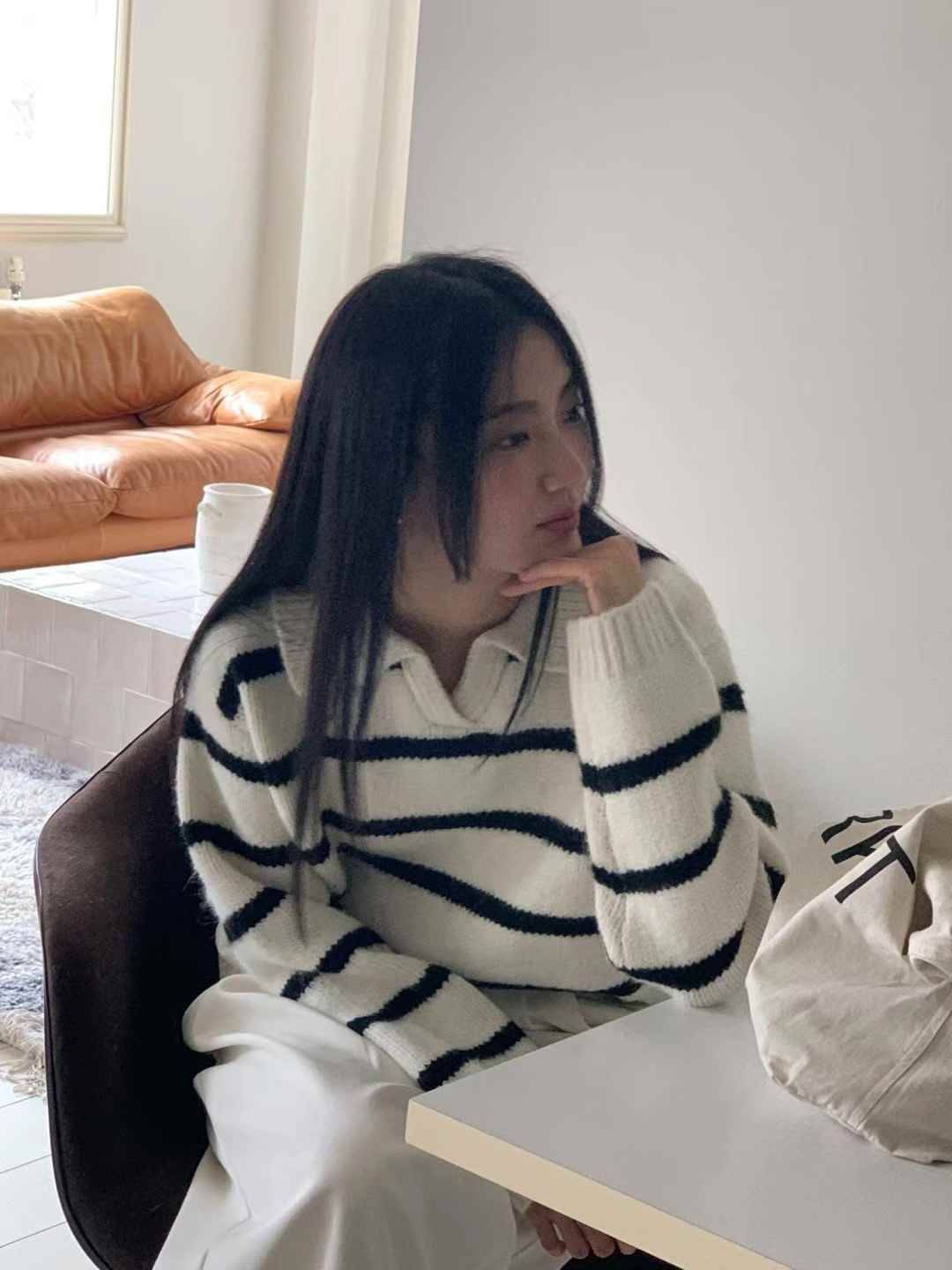DAOWL韓國直郵女裝新款職業推薦休閑24秋夏熱賣時尚人氣針織衫NUFF針織衫