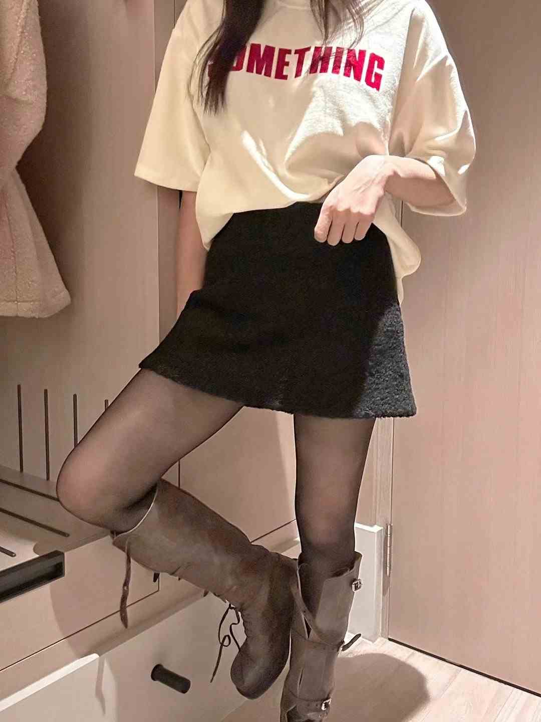 BLACK LINE韓國直郵女裝新款熱賣真品推薦休閑24秋冬時尚裙褲BLACK LINE裙褲