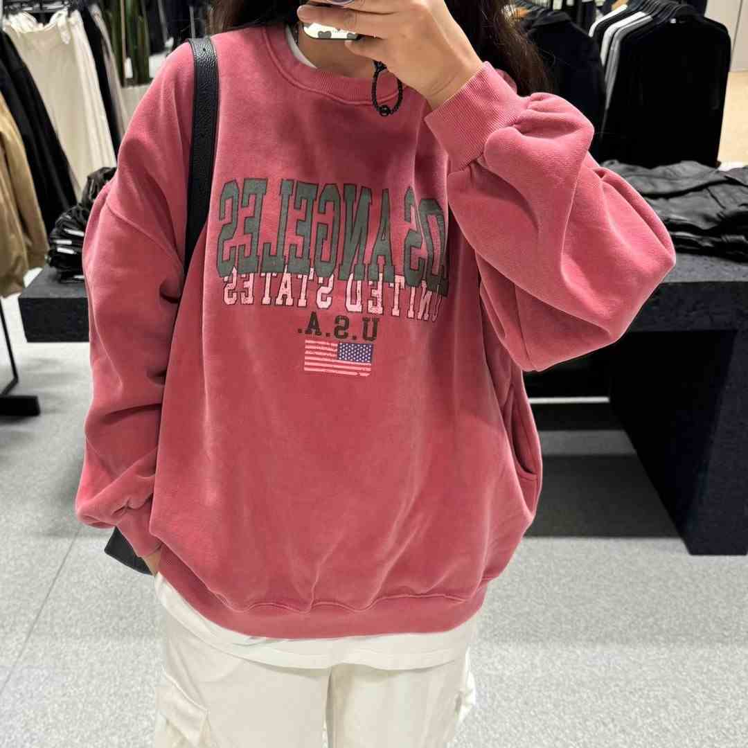 UNPLAN韓國直郵女裝新款24秋冬熱賣職業真品人氣時尚衛衣拉絨UNPLAN衛衣