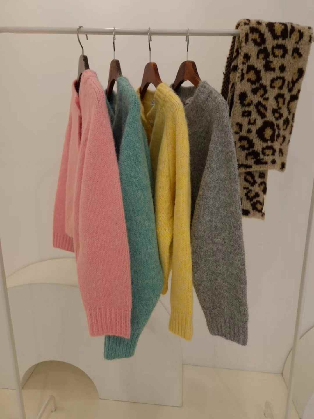 COTTONFACTORY直郵韓國代購女裝新款休閑24秋冬時尚針織衫開衫COTTONFACTORY針織衫