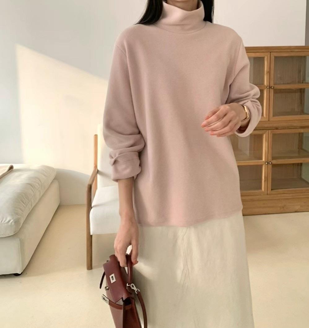 LUCKY ROOM韓國直郵東大門實拍女裝新品熱賣真品長袖T恤拉絨LUCKY ROOM長袖T恤