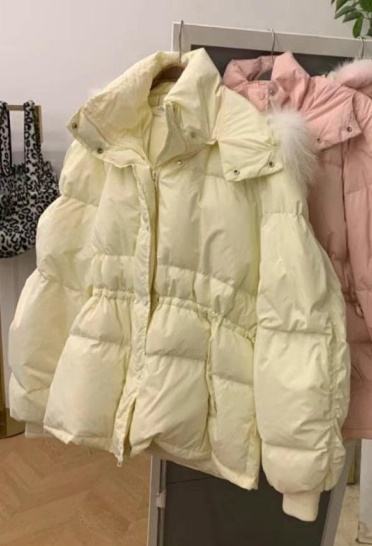COZCAT韓國直郵東大門代購女裝新款時尚短款羽絨服毛皮填充絨COZCAT短款羽絨服