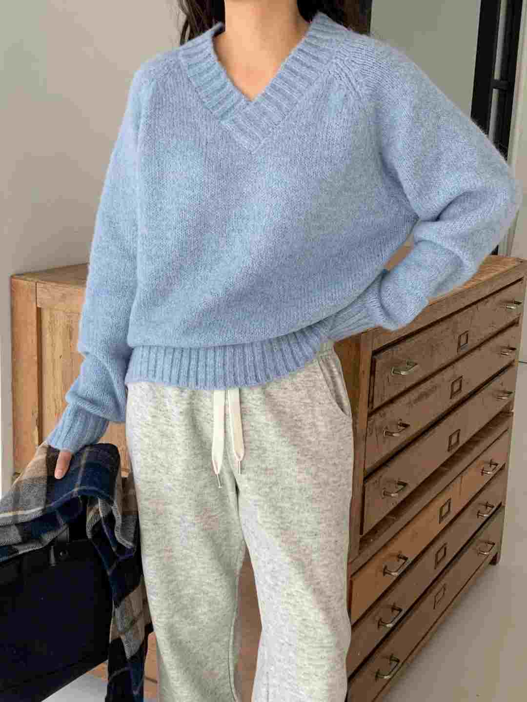 AN STAND直郵韓國代購女裝新款真品熱賣職業休閑推薦針織衫AN STAND-2件起針織衫