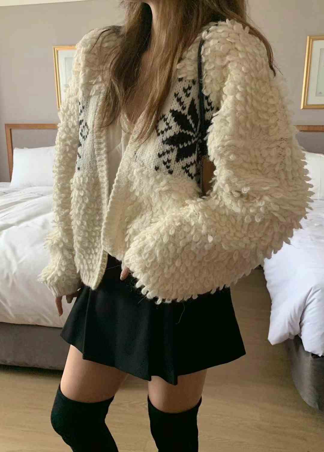 INOUF/FLUTTER東大門實拍女士新品休閑時尚熱賣人氣短款大衣INOUF/FLUTTER短款大衣