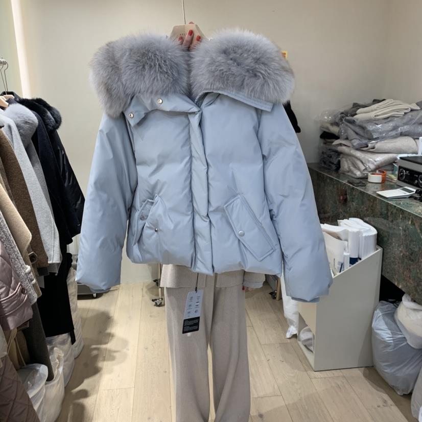 ARCHER東大門代購女士新款休閑真品職業短款羽絨服狐貍鵝絨ARCHER短款羽絨服