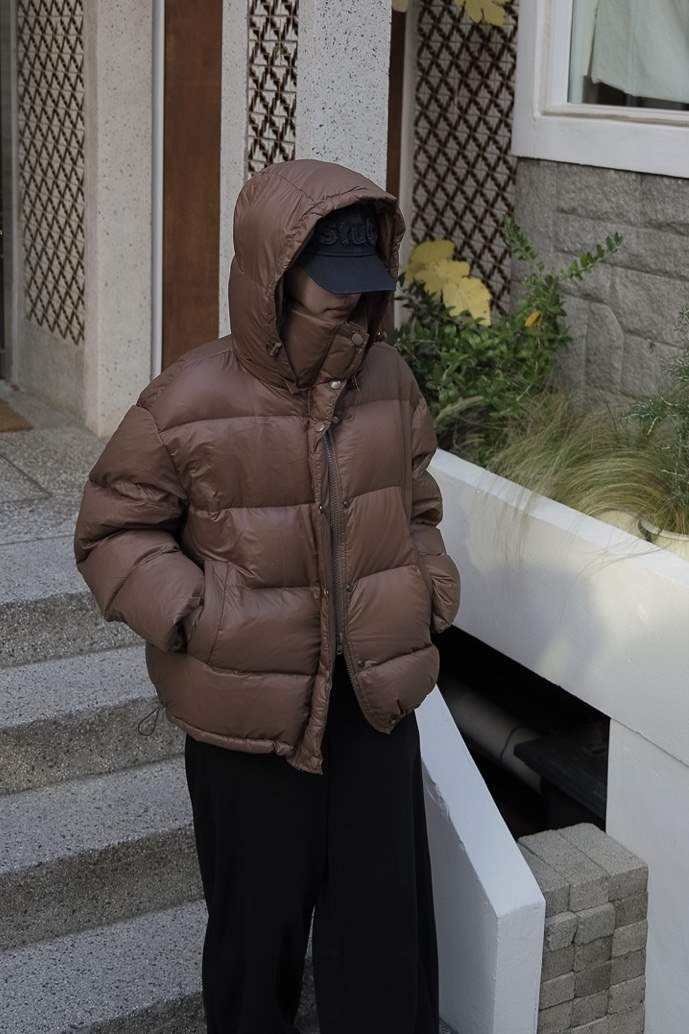 BONHEUR直郵韓國代購女裝新品24秋冬休閑短款羽絨服填充鴨絨BONHEUR-2件起短款羽絨服