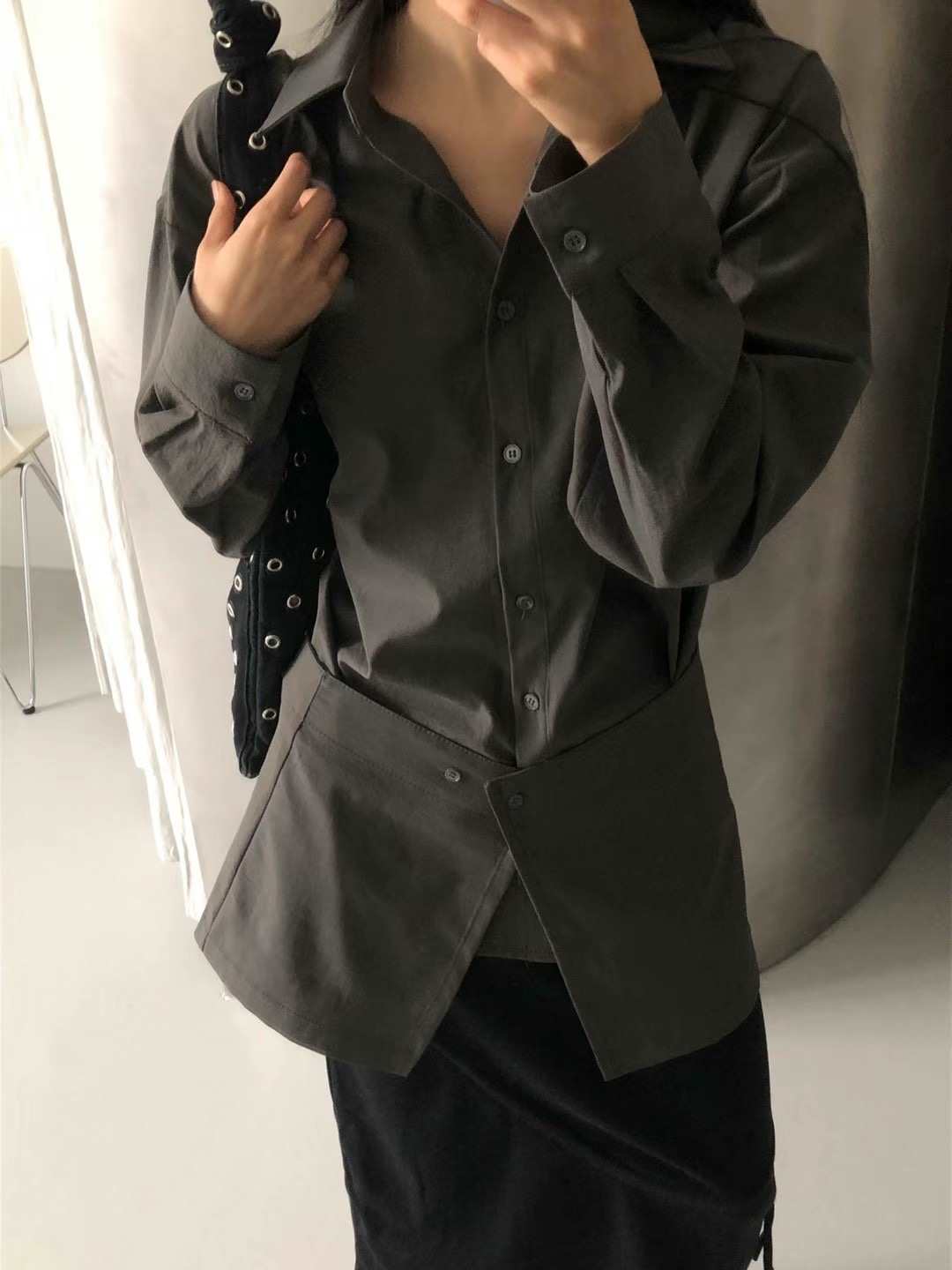 BY RANI-ot韓國直郵女裝新款職業24秋冬推薦時尚襯衫蕾絲衫BY RANI-ot襯衫/蕾絲衫