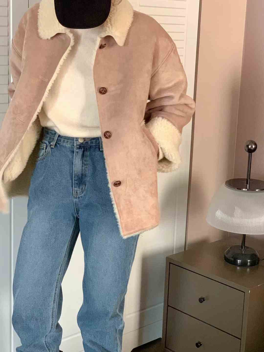 JUILLYSTYLE韓國直郵東大門代購女裝新款時尚真品休閑短款大衣JUILLYSTYLE短款大衣