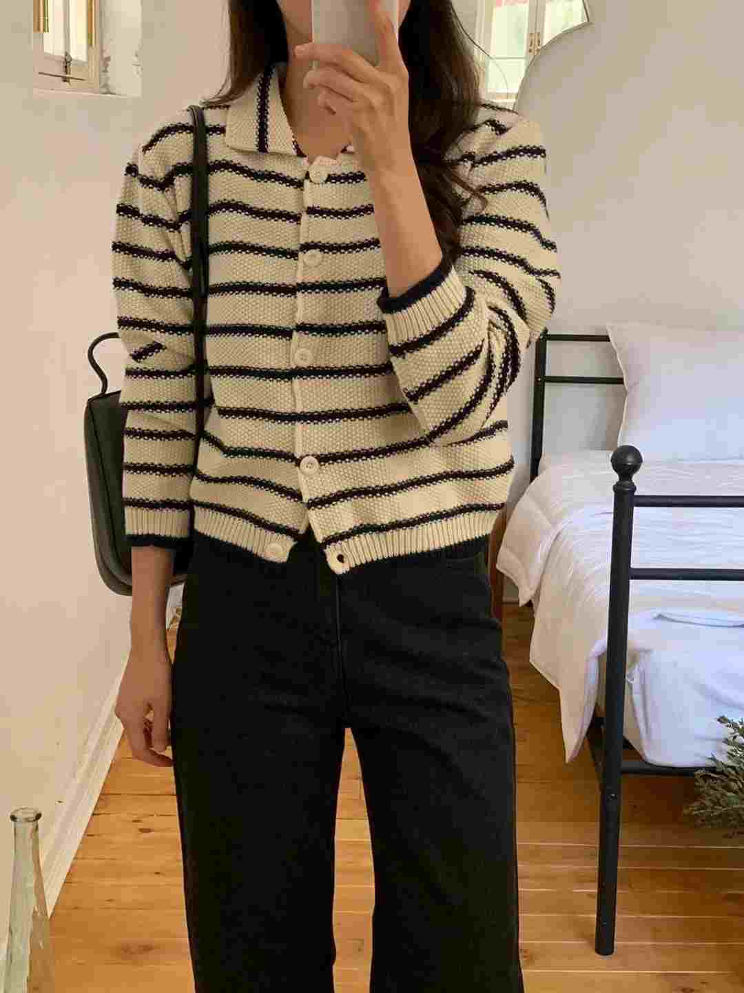 DE FOND直郵韓國代購女裝新款真品熱賣時尚24秋冬人氣針織衫DE FOND針織衫