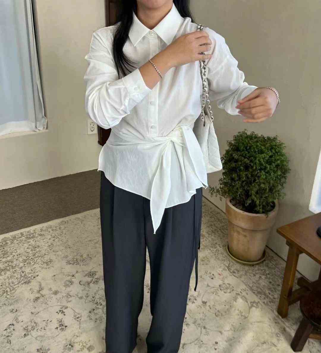COOLPIS-쿨피스-T韓國代購女裝新款推薦24秋夏襯衫蕾絲衫COOLPIS襯衫/蕾絲衫